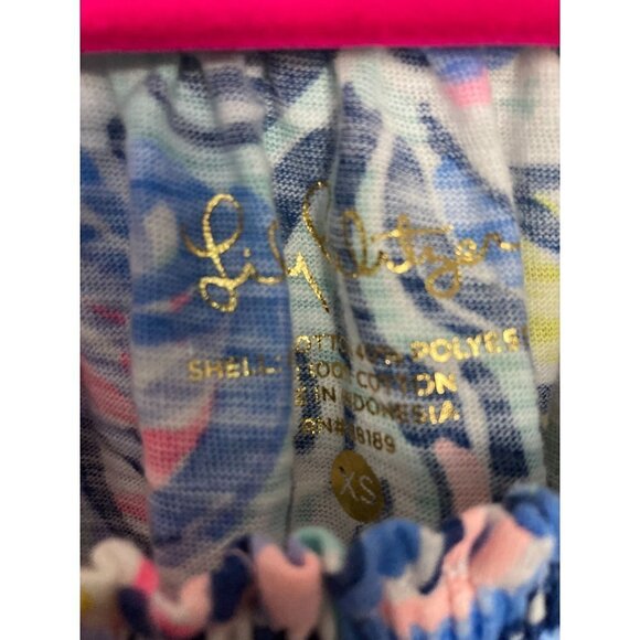 Lilly Pulitzer Zaylee Off Shoulder Crochet Sleeves Size XS - Picture 4 of 4